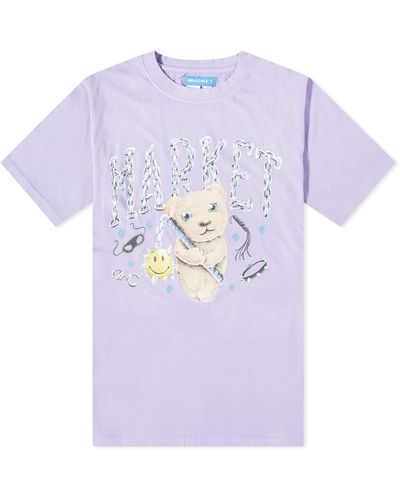 Market Soft Core Bear T-Shirt - Purple