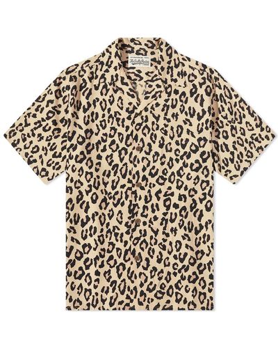 Wacko Maria Leopard Hawaiian Shirt - Natural