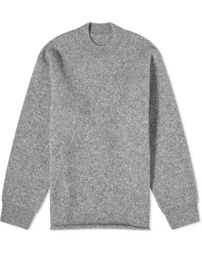 Jacquemus Back Logo Knit Jumper - Grey