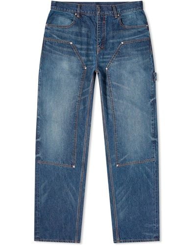 Givenchy Studded Carpenter Jeans - Blue