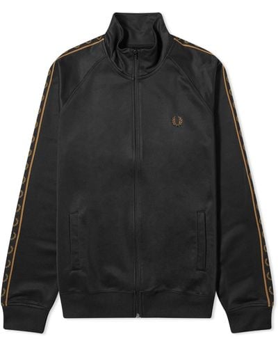 Fred Perry Contrast Tape Track Jacket - Black