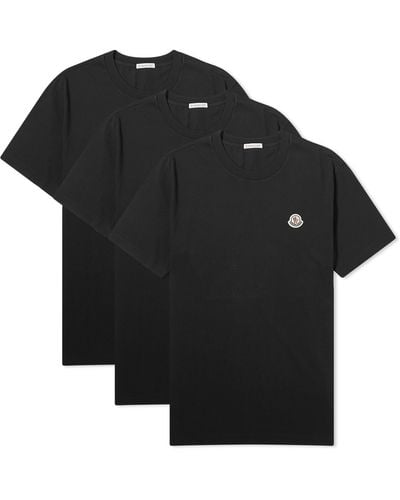 Moncler Logo Badge T-Shirt - Black