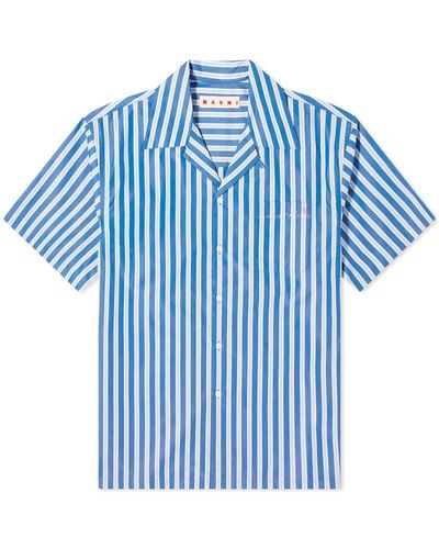 Marni Stripe Vacation Shirt - Blue