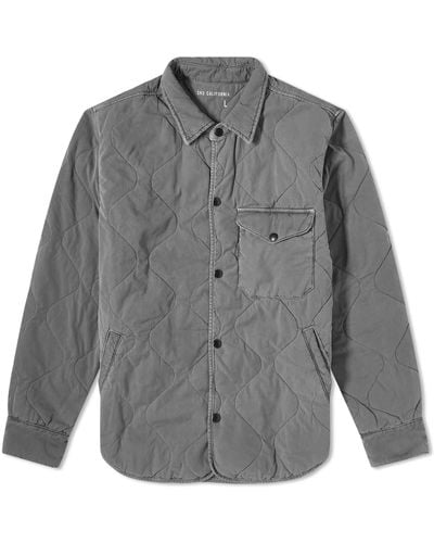 Save Khaki Quilted Shirt Jacket - Grey