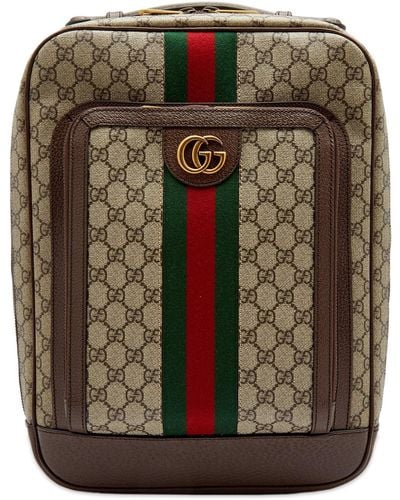 Gucci Gg Jacquard Tape Backpack - Green