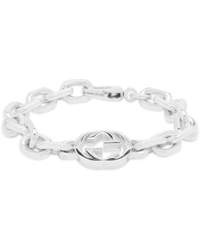 Gucci Interlocking G Chain Bracelet - White