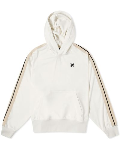 Palm Angels Monogram Pa Popover Hoody - Natural