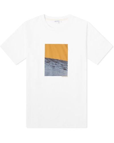 Norse Projects Johannes Organic Waves Print T-Shirt - White