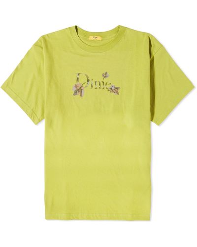 Dime Classic Leafy T-Shirt - Yellow