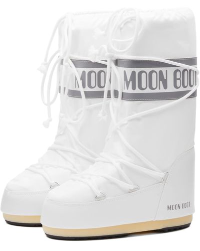 Moon Boot Icon Nylon Boots - Metallic