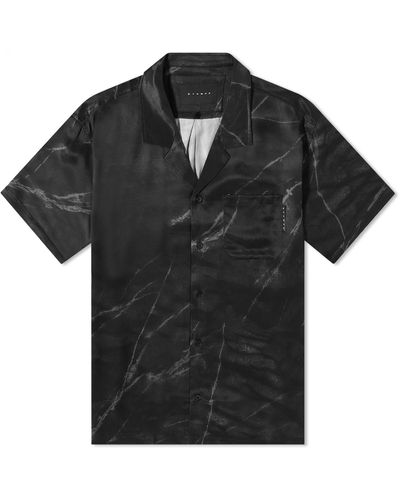 Stampd Marble Camp Collar Vacation Shirt - Black