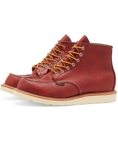 Red Wing Wing 8864 Heritage Work 6" Moc Toe Gore-Tex Boot - Red