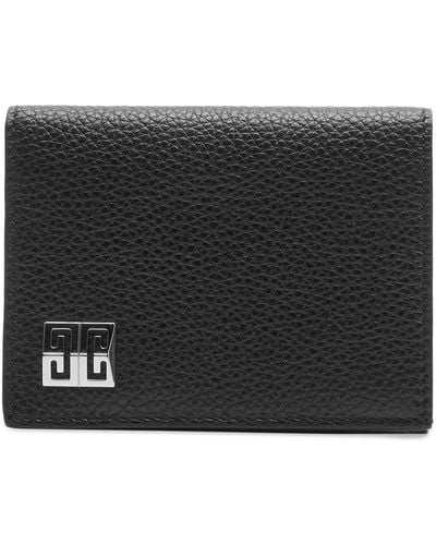Givenchy 4G Grain Leather Billfold Wallet - Black