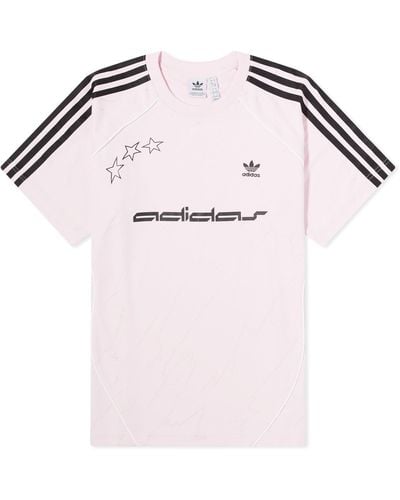 adidas Short Sleeve Football Jersey - Pink