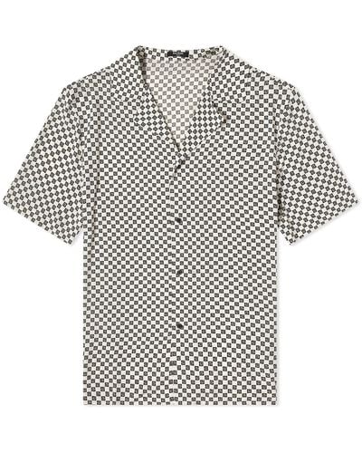 Balmain Mini Monogram Vacation Shirt - Gray