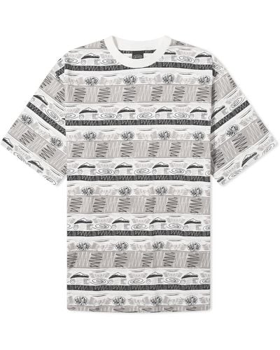Manastash Mountain Stripe T-Shirt - Grey