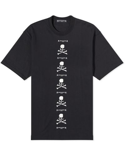 Mastermind Japan Vertical Repeat Logo T-Shirt - Black