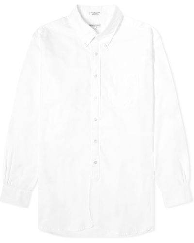 Engineered Garments 19Th Century Button Down Shirt Cotton Oxford - White