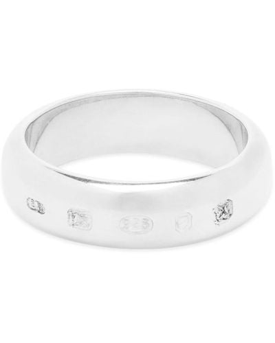 Serge Denimes Traditional Hallmark Ring - White