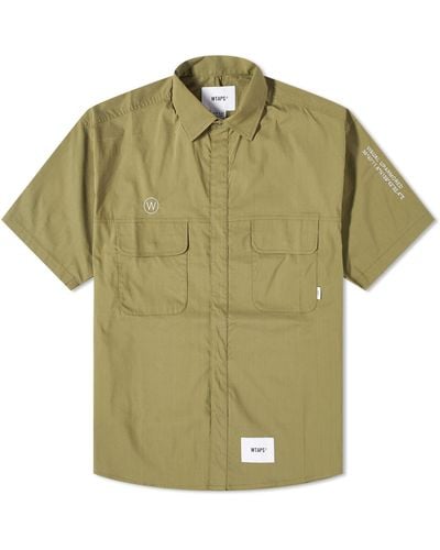WTAPS 18 Printed Short Sleeve Shirt - Green