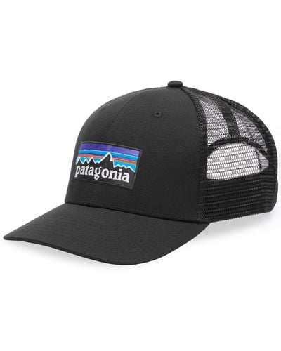 Patagonia P-6 Logo Trucker Cap - Black