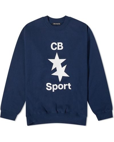 Cole Buxton Sport Crew Sweat - Blue