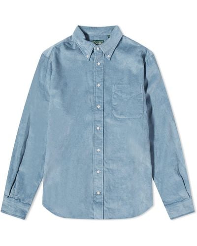 Gitman Vintage Button Down Jumbo Corduroy Shirt - Blue