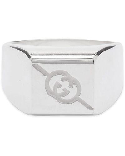 Gucci Chevalier Ring 10Mm - White