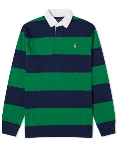 Polo Ralph Lauren Stripe Rugby Shirt - Green