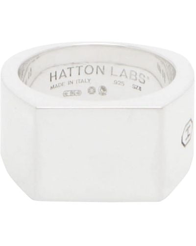Hatton Labs Signet Ring - White