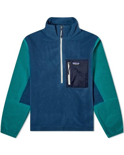Patagonia Microdini Half Zip Pullover - Blue