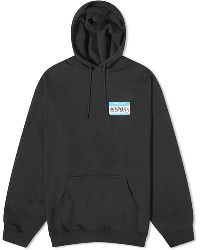 Vetements My Name Is Hoody - Black