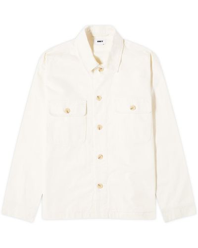 Obey Afternoon Shirt Jacket - White