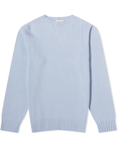 Officine Generale Seamless Crew Knit Baby - Blue