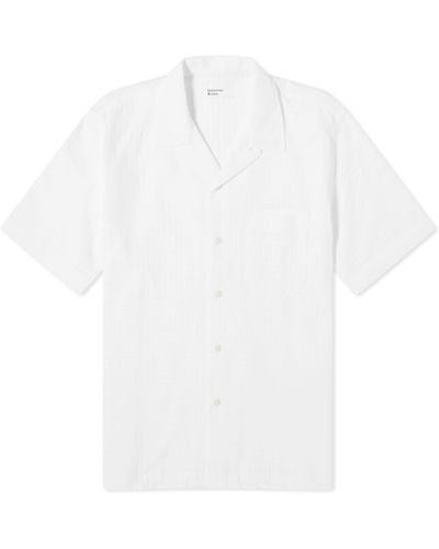 Universal Works Delos Cotton Road Shirt - White
