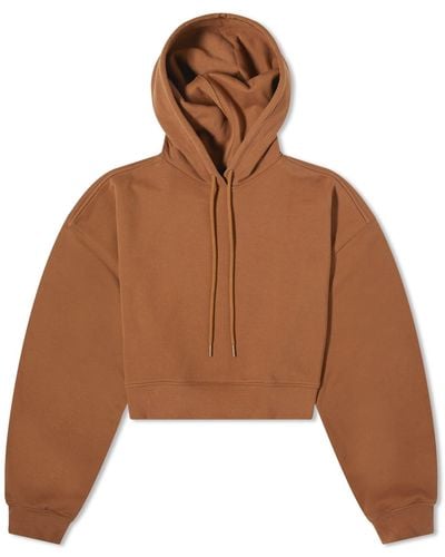 Wardrobe NYC Oversize Hooded Top - Brown