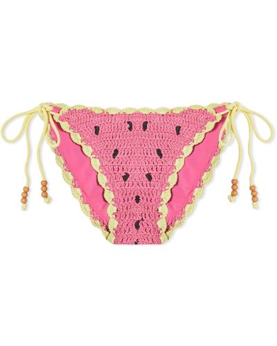 It's Now Cool The Crochet Tri Pant - Pink