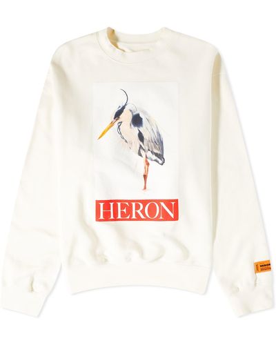 Heron Preston And Heron Crew Sweat - White