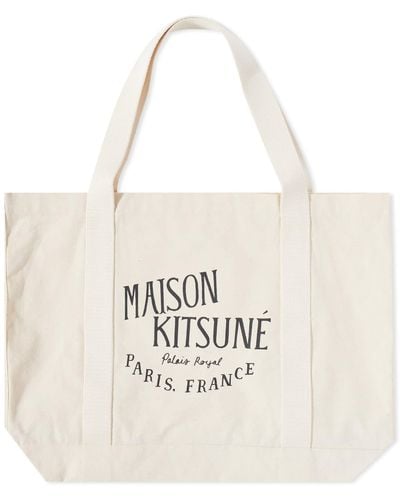 Maison Kitsuné Palais Royal Shopping Bag - White
