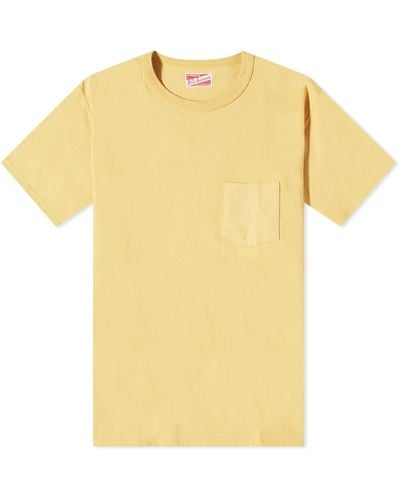 The Real McCoys Joe Mccoy Pocket T-Shirt - Yellow