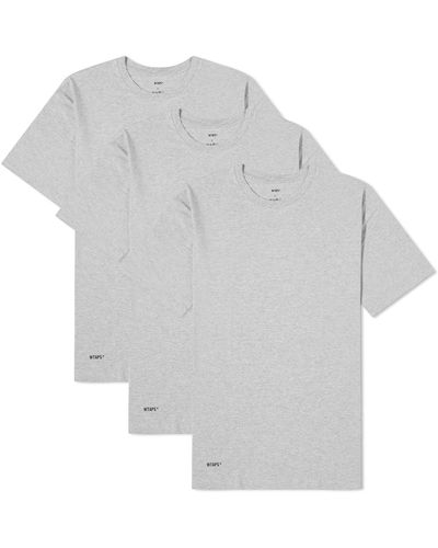 WTAPS 01 Skivvies 3-Pack T-Shirt - Grey