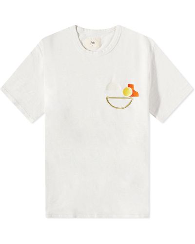 Folk Embroidered T-Shirt - White