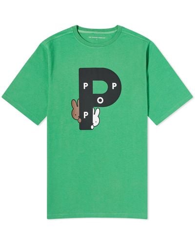 Pop Trading Co. X Miffy Big P T-Shirt - Green