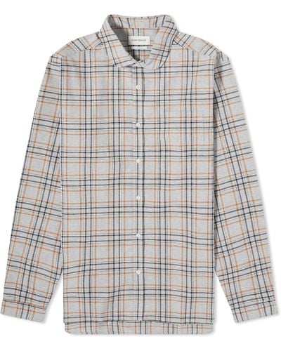 Oliver Spencer Eton Shirt - Gray