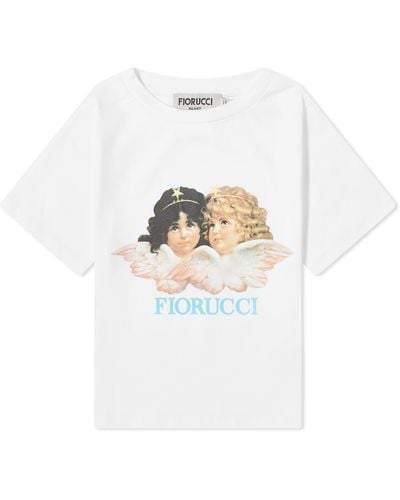 Fiorucci Classic Angel Crop T-shirt - White