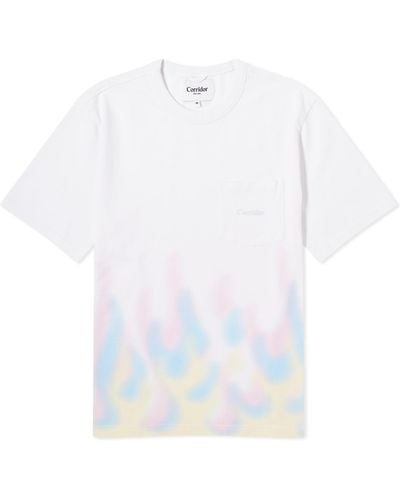 Corridor NYC Flames T-Shirt - White