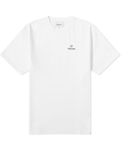 Palmes Allan Chest Logo T-Shirt - White
