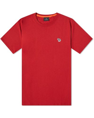 Paul Smith Zebra Logo T-Shirt - Red
