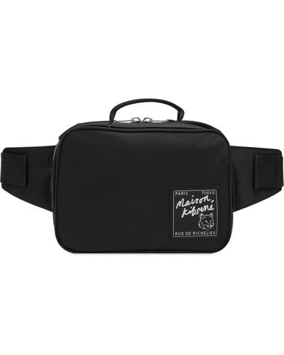 Maison Kitsuné Nylon Waist Pack - Black