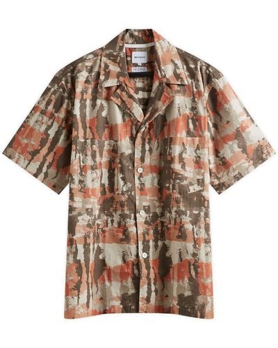 Norse Projects Mads Print Vacation Shirt - Brown